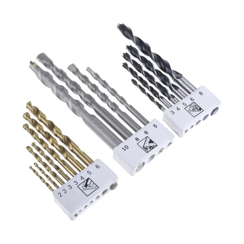 Bosch 49-Piece Twist Drill Bit Set for Masonry and Wood, 2 mm Min to 20 mm Max, Model 2608P00233
