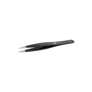 ideal-tek 120mm Stainless Steel Flat ESD Safe Tweezer 00.SA.NE.6