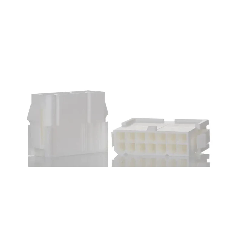 Molex Mini-Fit Jr Male Connector Housing Nylon Cable Mount 4.2 mm Pitch 14 Way 2 Row Straight 39-01-2146
