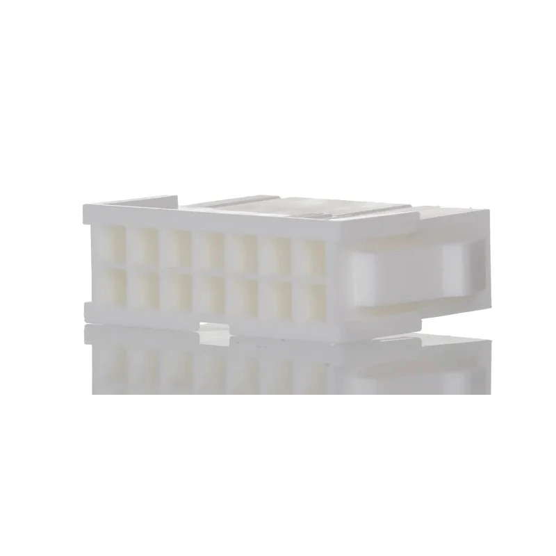 Molex Mini-Fit Jr Male Connector Housing Nylon Cable Mount 4.2 mm Pitch 14 Way 2 Row Straight 39-01-2146