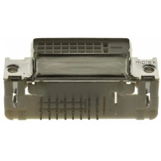 Molex 24 Way Right Angle 1.91 mm Pitch Through Hole D-Sub Connector Female 74320-4000