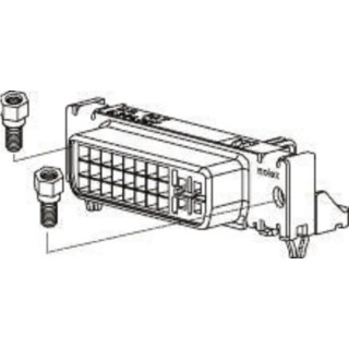 Molex 29 Way Right Angle 1.91 mm Pitch Through Hole D-Sub Connector Female 74320-9010