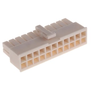 Molex Mini-Fit Jr Female Connector Housing 22 Way 2 Row Straight Cable Mount 4.2 mm Pitch 39-01-2225