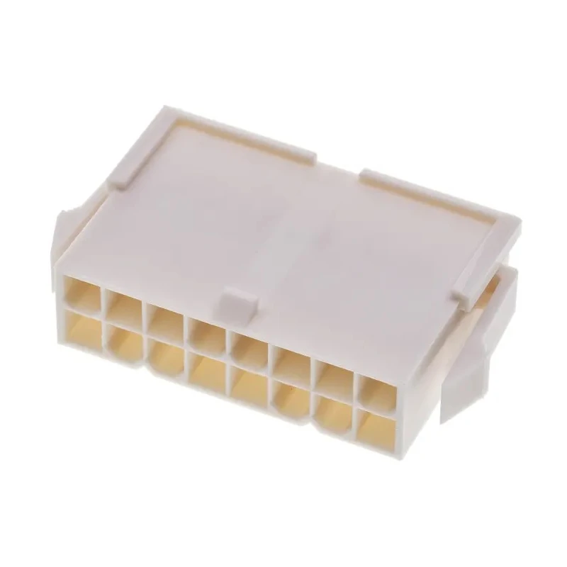 Molex Mini-Fit Male Connector Housing Panel Mount 16 Way 2 Row Straight 4.2 mm Pitch 39-01-2166