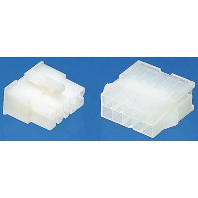 Molex Mini-Fit Jr Male Connector Housing 5 Contacts 4.2 mm Pitch Panel Mount 1 Row Straight Nylon Housing 39-01-4057