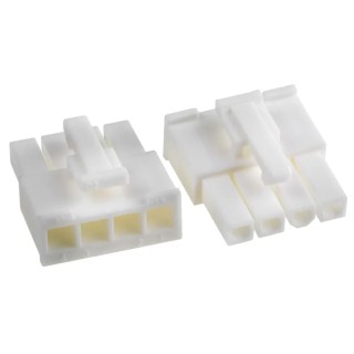 Molex Mini-Fit Jr Female Connector Housing, 4.2 mm Pitch, 4 Way, 1 Row Straight 39-01-4041
