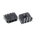 Molex Micro-Fit 3.0 Series Right Angle Through Hole PCB Header, 3 Contacts, 3 mm Pitch, 1 Row, Shrouded 43650-0300