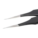 ideal-tek 110mm Stainless Steel Fine ESD Safe Tweezer 4.SA.NE.6