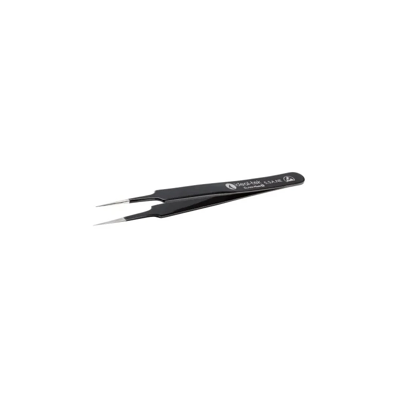 ideal-tek 110mm Stainless Steel Fine ESD Safe Tweezer 5.SA.NE.6