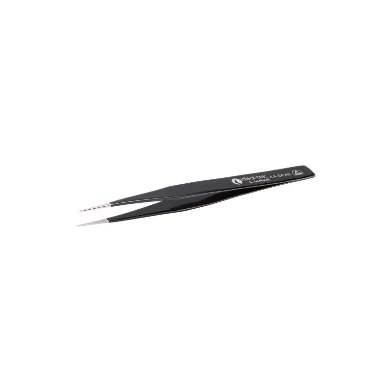 ideal-tek 130mm Stainless Steel Fine ESD Safe Tweezer AA.SA.NE.B