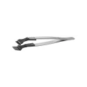 ideal-tek 130mm Stainless Steel, Polyetheretherketone Flat ESD Safe Tweezer 4WFCPR.SA.1
