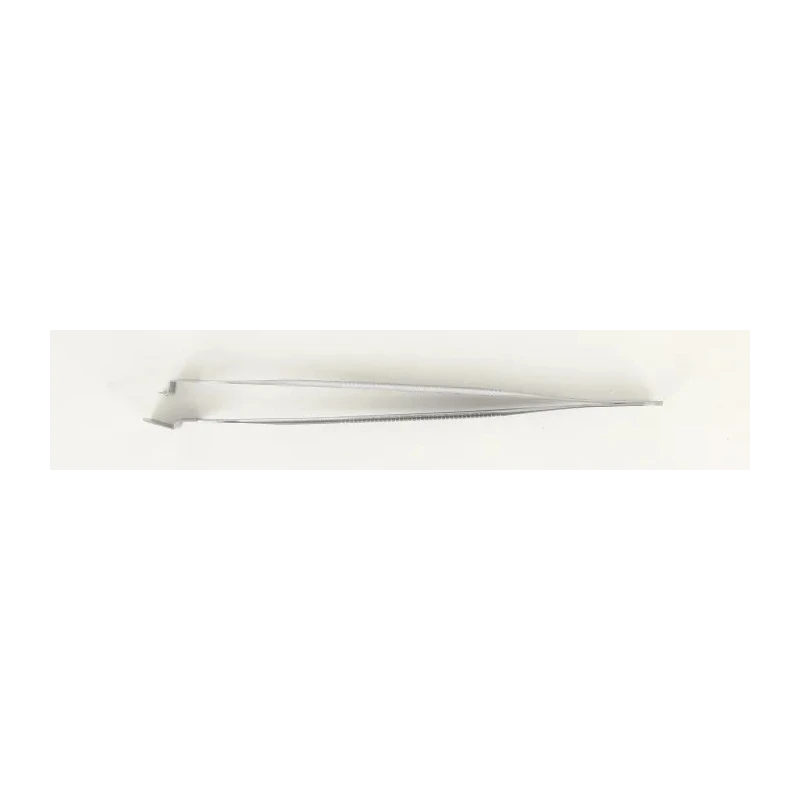 ideal-tek 130mm Stainless Steel, Polyetheretherketone Flat ESD Safe Tweezer 4WFCPR.SA.1