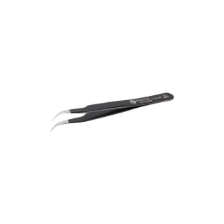 ideal-tek 115mm Stainless Steel Fine Curved ESD Safe Tweezer 7.SA.NE.6