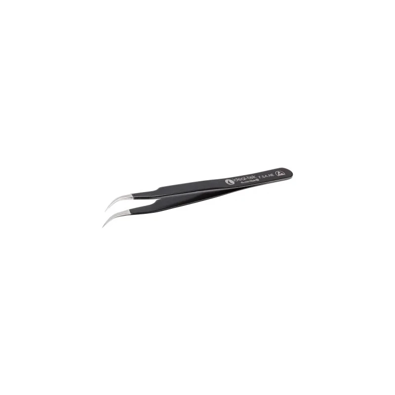 ideal-tek 115mm Stainless Steel Fine Curved ESD Safe Tweezer 7.SA.NE.6