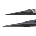 ideal-tek 130mm Stainless Steel Polyetheretherketone Straight Very Fine Sharp ESD Safe Tweezer 5CPR.SA.1