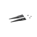 ideal-tek 40mm Carbon Fibre, Plastic Straight Fine ESD Safe Tweezer Tips A242CF