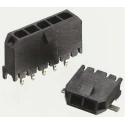Molex Micro-Fit 3.0 Series Straight Through Hole PCB Header 5 Contacts 3 mm Pitch 1 Row Shrouded 43650-0516