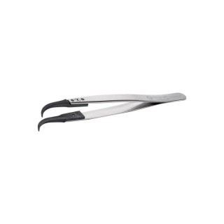 ideal-tek 130mm Polyetheretherketone Stainless Steel Fine Curved ESD Safe Tweezer 7CPR.SA.1