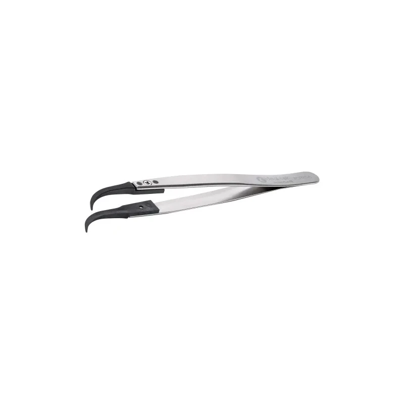 ideal-tek 130mm Polyetheretherketone Stainless Steel Fine Curved ESD Safe Tweezer 7CPR.SA.1