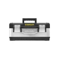 Stanley Plastic Tool Box with 23 Compartments, Latch Lock, Tote Tray, 584mm x 584mm x 293mm 1-95-619