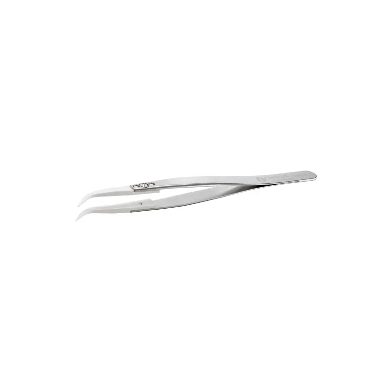 ideal-tek 135mm Zirconia Toughened Alumina Stainless Steel Curved Fine Tweezer 7MZ.SA.0
