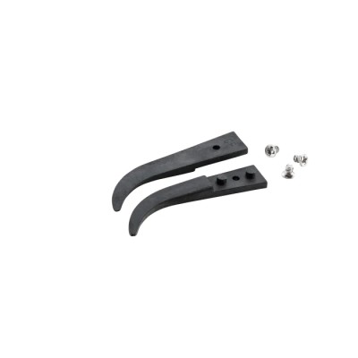 ideal-tek Polyetheretherketone 40mm Flat Rounded ESD Safe Tweezer Tips A2ABCP