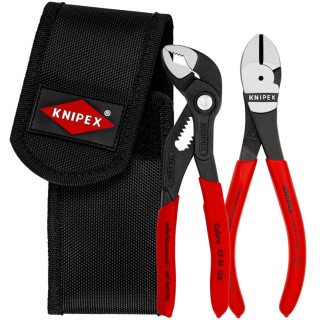 Knipex 2-Piece Plier Set with Diagonal Cutters and Water Pump Pliers, High Leverage and Hardened Jaws 00 20 72 V02