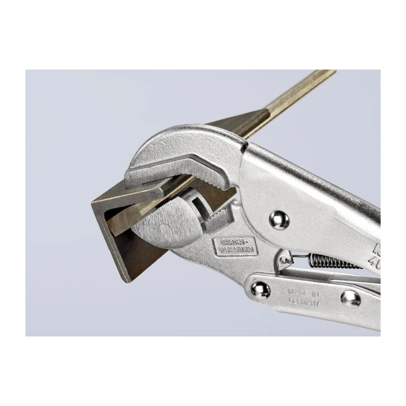 Knipex 1-Piece Locking Plier Straight, Bright Zinc Finish, Steel, 250mm Overall Length 40 14 250
