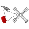 Knipex Die Cast Zinc 3-way Control Cabinet Key 00 11 03 S1