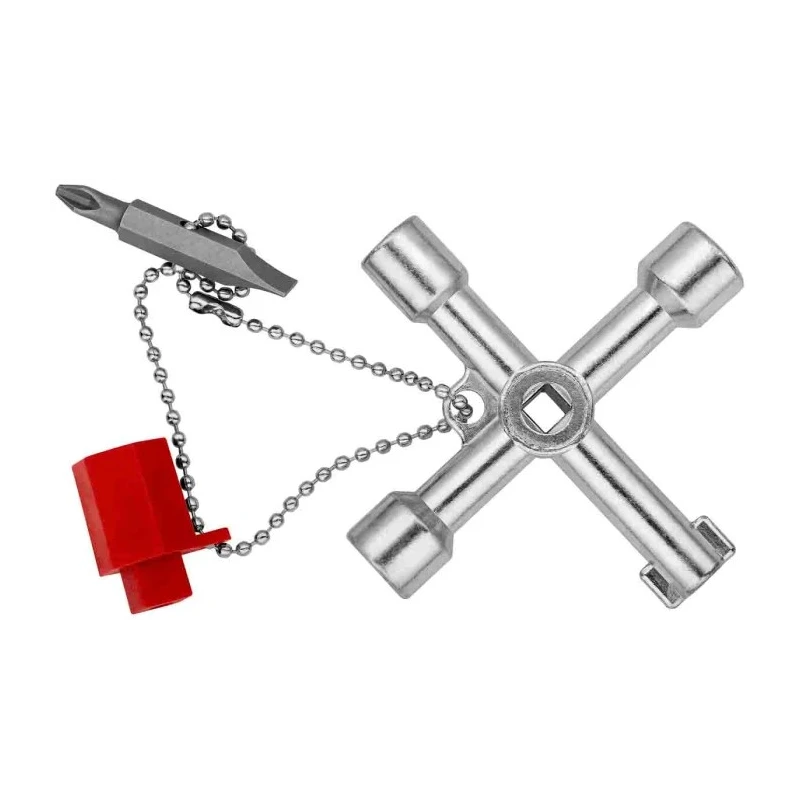 Knipex Die Cast Zinc 3-way Control Cabinet Key 00 11 03 S1