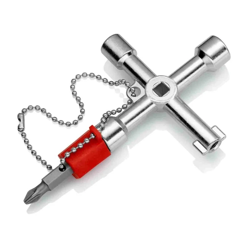 Knipex Die Cast Zinc 3-way Control Cabinet Key 00 11 03 S1