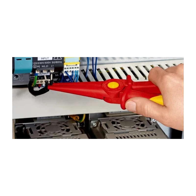 Knipex Long Nose Plier Snipe Nose 220mm VDE 1000V Insulated 98 62 02