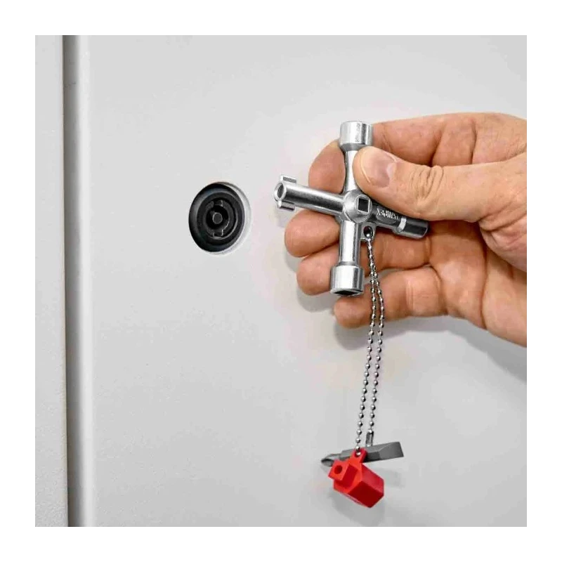 Knipex Die Cast Zinc 3-way Control Cabinet Key 00 11 03 S1