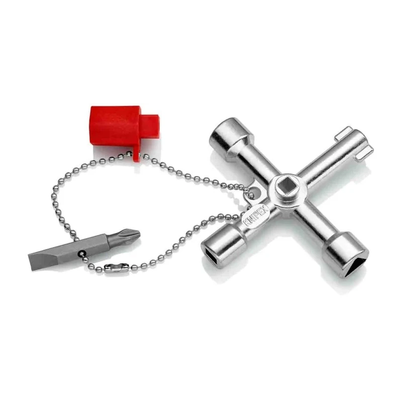 Knipex Die Cast Zinc 3-way Control Cabinet Key 00 11 03 S1