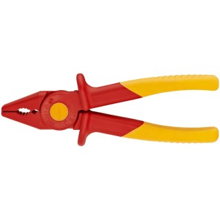 Knipex 1-Piece Combination Plier Flat Nose 180mm Overall Length VDE/1000V Approved 98 62 01