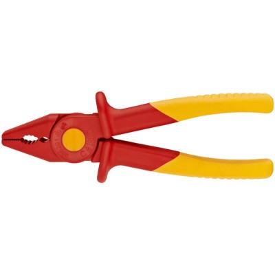 Knipex 1-Piece Combination Plier Flat Nose 180mm Overall Length VDE/1000V Approved 98 62 01