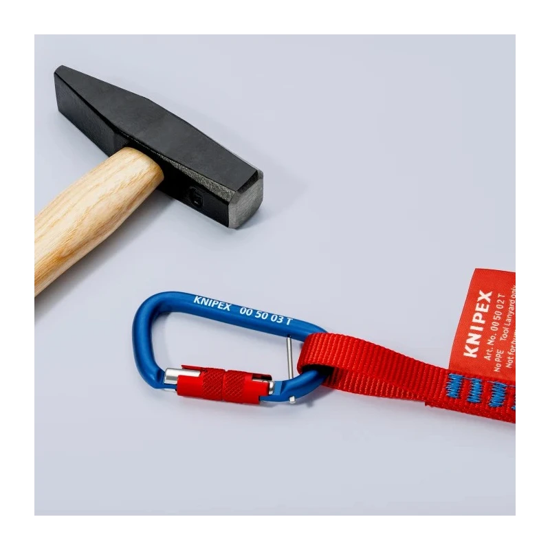 Knipex Aluminium Safety Carabiner with Screw Lock 00 50 03 T BK