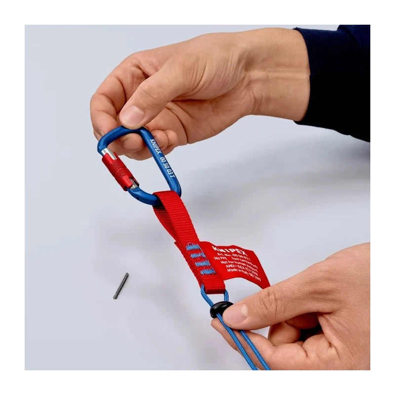 Knipex Aluminium Safety Carabiner with Screw Lock 00 50 03 T BK