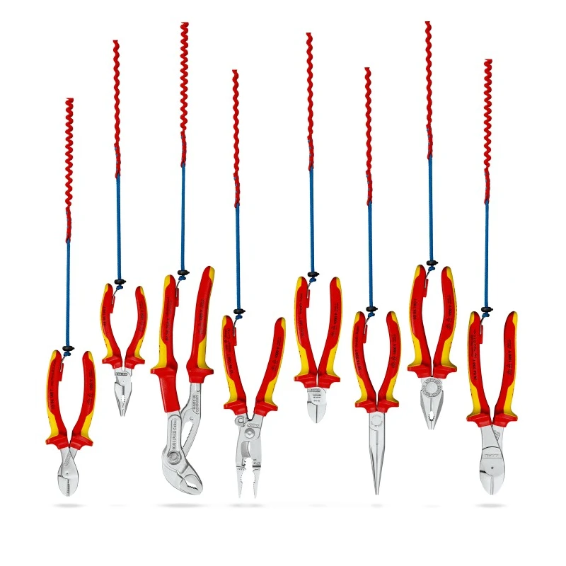 Knipex Fabric Tool Lanyard Fall Protection Set with 1 Lanyard, 3 Adapter Straps, 2 Carabiners Czech Republic 00 50 04 T BK