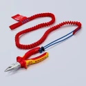 Knipex Fabric Tool Lanyard Fall Protection Set with 1 Lanyard, 3 Adapter Straps, 2 Carabiners Czech Republic 00 50 04 T BK