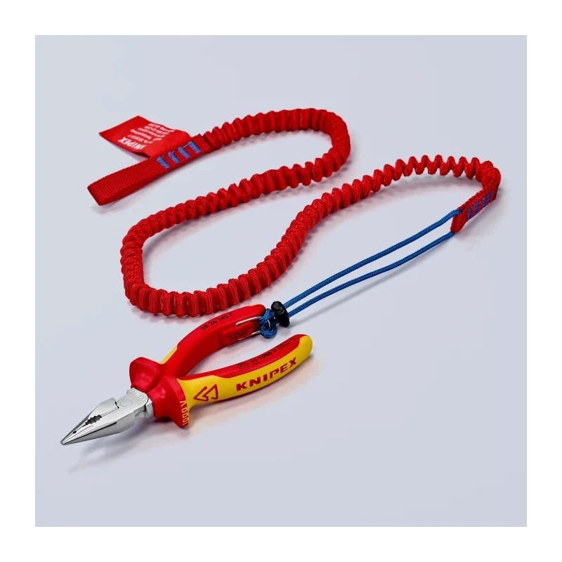 Knipex Fabric Tool Lanyard Fall Protection Set with 1 Lanyard, 3 Adapter Straps, 2 Carabiners Czech Republic 00 50 04 T BK
