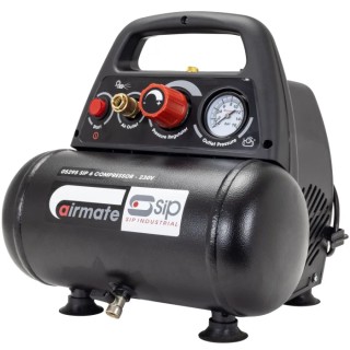SIP 1.5 HP Portable Oil Free Air Compressor 6L Tank Capacity 8 bar Maximum Pressure 05295