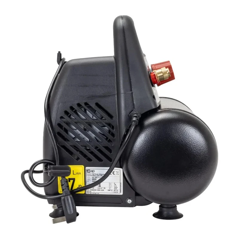 SIP 1.5 HP Portable Oil Free Air Compressor 6L Tank Capacity 8 bar Maximum Pressure 05295