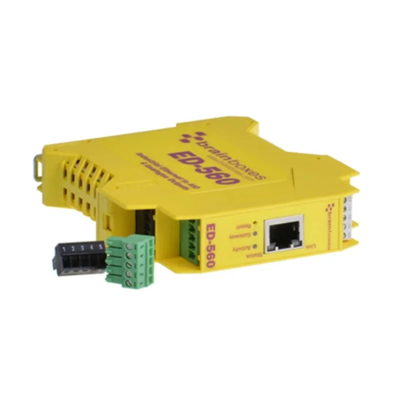 Brainboxes PLC I/O Module 4-Channel Analogue DIN Rail Mount Ethernet Interface ED-560