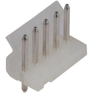 Molex KK 396 Series 7-Contact Straight Through Hole Pin Header 3.96 mm Pitch 1 Row Unshrouded 09-65-2078