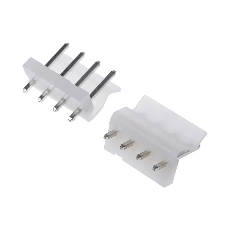 Molex SPOX Series Straight Through Hole Pin Header 4 Contacts 5.08 mm Pitch 1 Row Unshrouded 10-32-1041