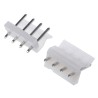 Molex SPOX Series Straight Through Hole Pin Header 4 Contacts 5.08 mm Pitch 1 Row Unshrouded 10-32-1041