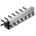 Molex SPOX Series Straight Through Hole Pin Header 7 Contacts 5.08 mm Pitch 1 Row Unshrouded 10-32-1071