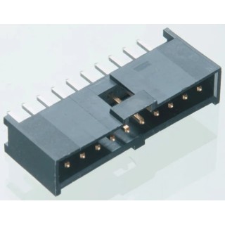 Molex C-Grid III Series Right Angle Through Hole PCB Header 5 Contact 2.54mm Pitch 1 Row Shrouded 90136-2205