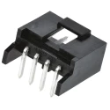 Molex C-Grid III Series Right Angle Through Hole PCB Header 4 Contact 2.54 mm Pitch 1 Row Shrouded 90136-2104